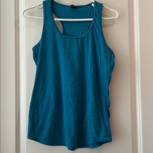 Anvil Women’s Lovely Soft Teal Tank Top - Classic Scoop Neck w/Curved hem size M